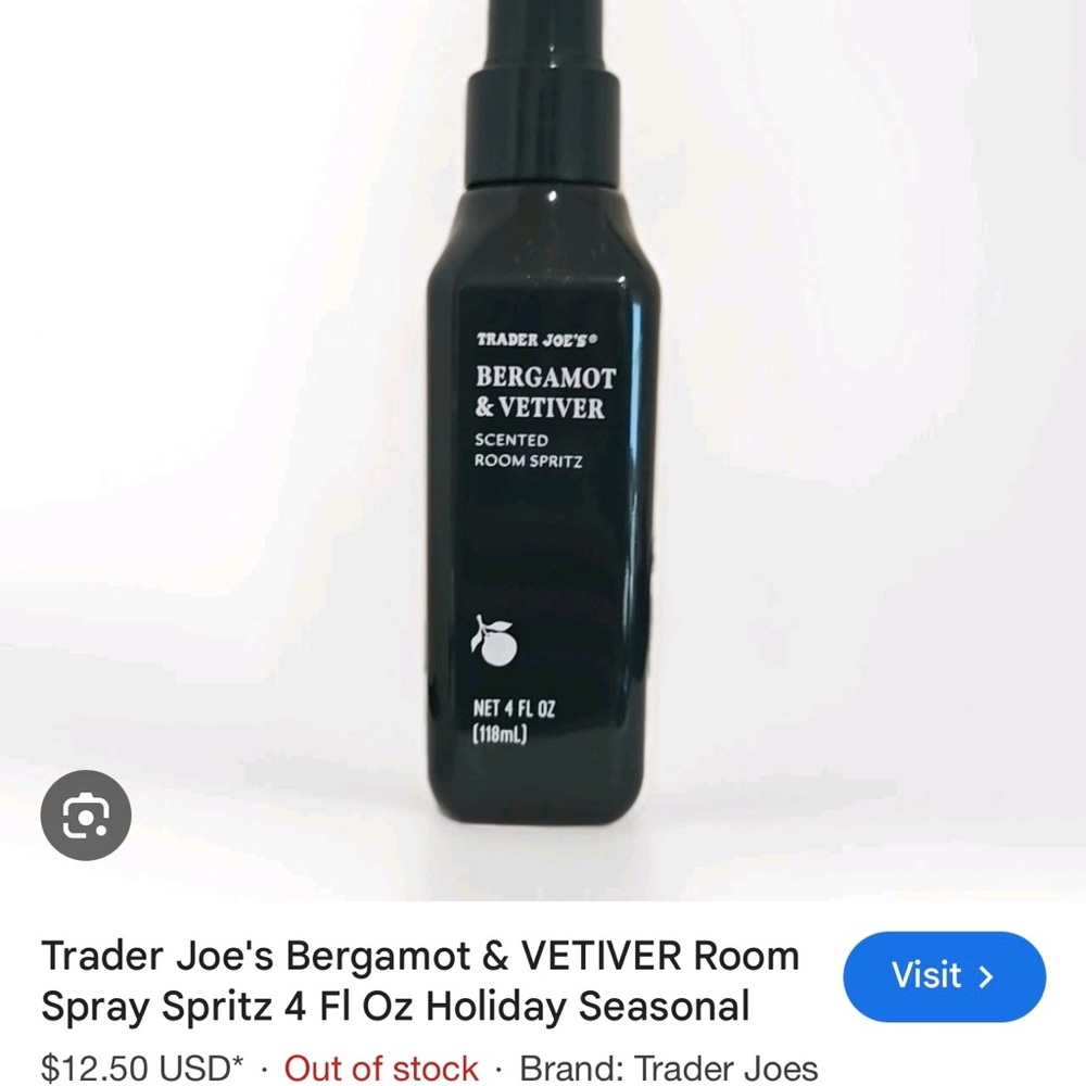 Vetiver and Bergamot Room Spray - 2 pack